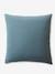Parure housse de couette enfant et taie d'oreiller en gaze de coton bleu+rose+vert émeraude - vertbaudet enfant 