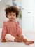 Blouse bébé gaze de coton à volants écru+vert amande+vieux rose - vertbaudet enfant 