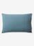 Parure housse de couette enfant et taie d'oreiller en gaze de coton bleu+rose+vert émeraude - vertbaudet enfant 