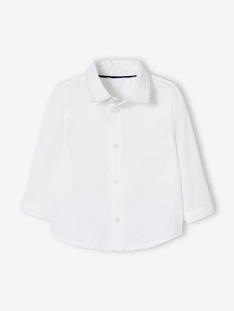 Occasion Wear Outfit: Trousers with Belt, Shirt & Bow Tie for Babies white - vertbaudet enfant 