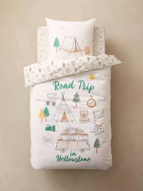 Duvet Cover + Pillowcase Set for Children, YELLOWSTONE beige - vertbaudet enfant 