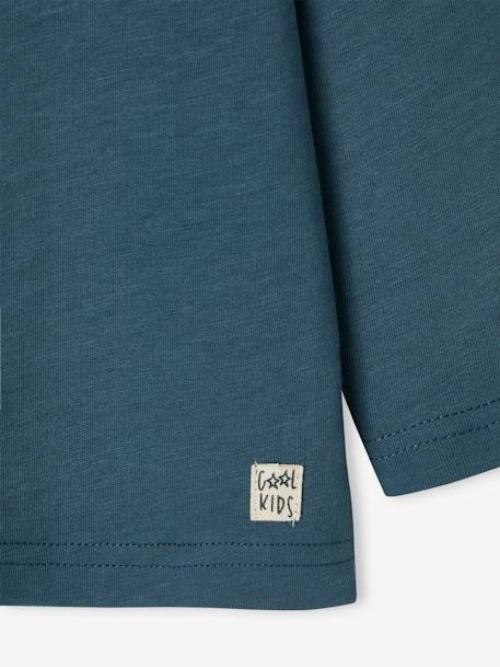 T-shirt garçon unis manches longues personnalisable anthracite+BLEU+jaune+marine+vert grisé+vert sapin - vertbaudet enfant 