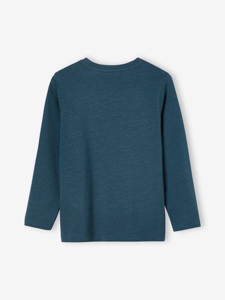 T-shirt garçon unis manches longues personnalisable anthracite+BLEU+jaune+marine+vert grisé+vert sapin - vertbaudet enfant 