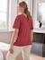 Slub Jersey Knit T-Shirt, Maternity & Nursing Special terracotta - vertbaudet enfant 