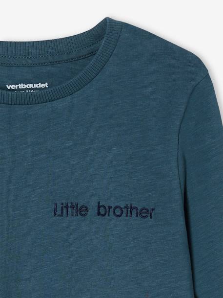 T-shirt garçon unis manches longues personnalisable anthracite+BLEU+jaune+marine+vert grisé+vert sapin - vertbaudet enfant 