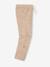 Pantalon garçon retroussable en pantacourt léger aspect lin tissé beige chiné+bleu clair - vertbaudet enfant 