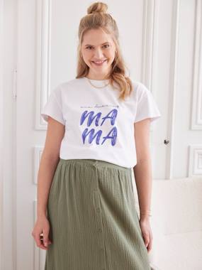 -T-Shirt with Message, for Maternity