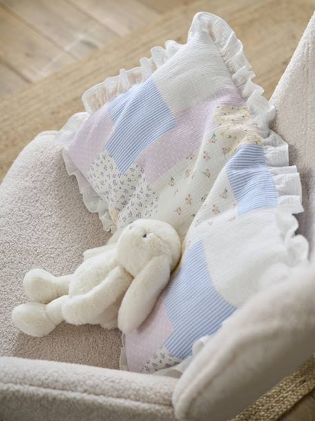Cotton Gauze Pillowcase for Babies, Cottage multicoloured - vertbaudet enfant 