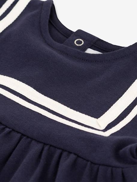 Short Sleeve Dress in Organic Cotton, by PETIT BATEAU blue - vertbaudet enfant 