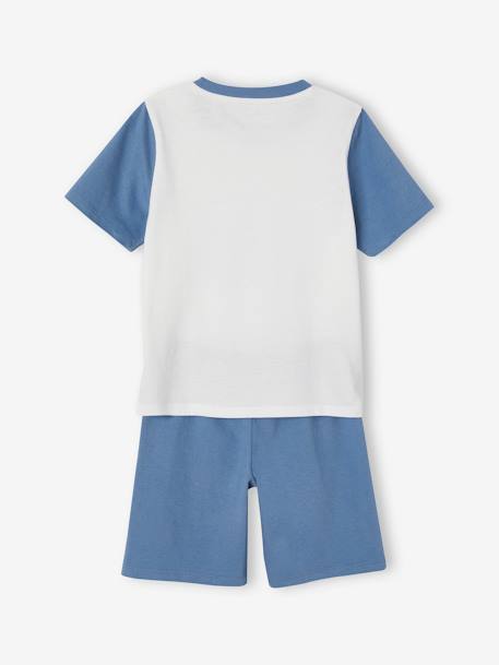 Basics Pyjamas with Shark Print, for Boys denim blue - vertbaudet enfant 
