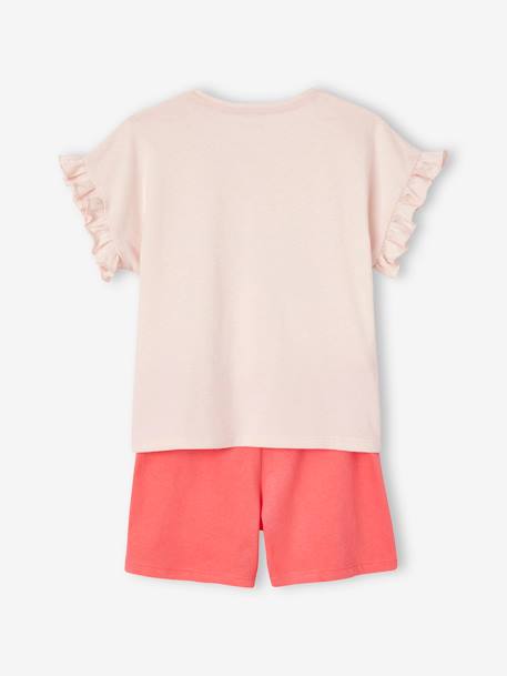 Pack of 2 Basics 'Wild' Pyjamas for Girls rose - vertbaudet enfant 
