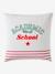 Duvet Cover + Pillowcase Set for Children, Academic WHITE MEDIUM SOLID WITH DESIGN - vertbaudet enfant 