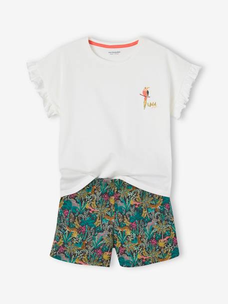Lot de 2 pyjashorts fille wild rose - vertbaudet enfant 