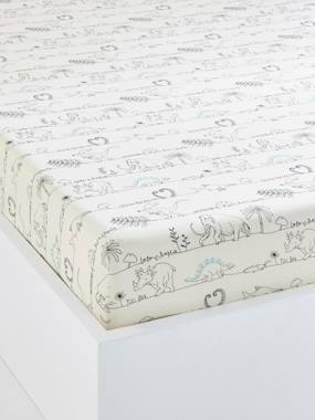 eco-friendly-fashion-Bedding & Decor-Children's Fitted Sheet, Dinorama Theme