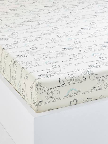 Drap-Housse Uni Enfant Pistache 90x200 Vertbaudet - Coton Doux Coins Élastiqués