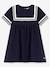 Short Sleeve Dress in Organic Cotton, by PETIT BATEAU blue - vertbaudet enfant 