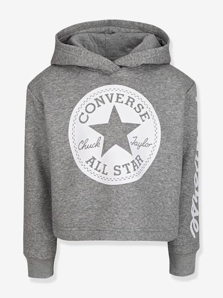 Sweat à capuche Chuck Patch Cropped Hoodie gris - vertbaudet enfant 