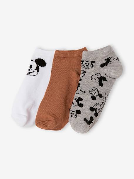 Pack of 3 Pairs of Mickey Mouse Trainer Socks by Disney® for Boys mustard - vertbaudet enfant 