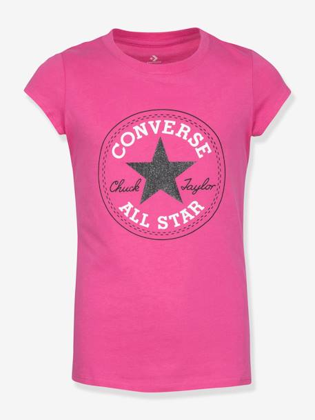 Timeless Chuck Patch Tee by CONVERSE rose+white - vertbaudet enfant 