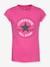 Timeless Chuck Patch Tee by CONVERSE rose+white - vertbaudet enfant 