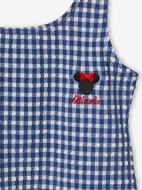 Minnie Mouse Swimsuit by Disney®, for girls chequered navy blue - vertbaudet enfant 