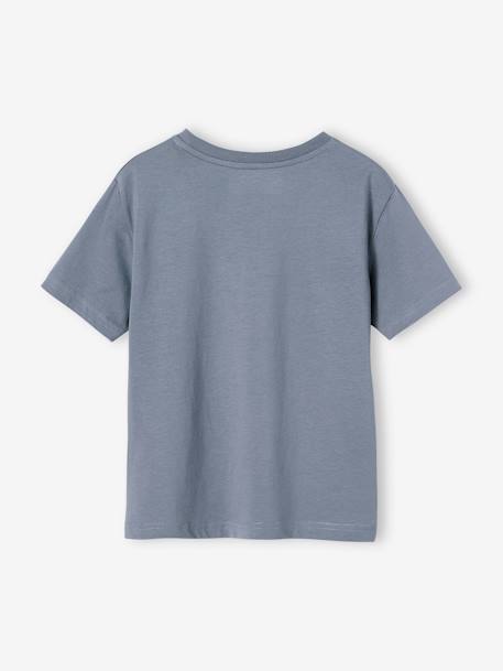 T-shirt motif paysage détails encre gonflante garçon bleu jean - vertbaudet enfant 