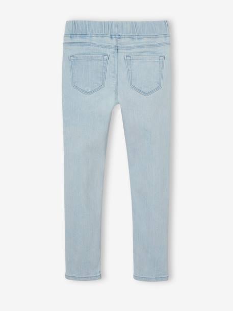 Jean fille tregging Basics bleu jean+double stone+stone - vertbaudet enfant 