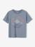 T-shirt motif paysage détails encre gonflante garçon bleu jean - vertbaudet enfant 