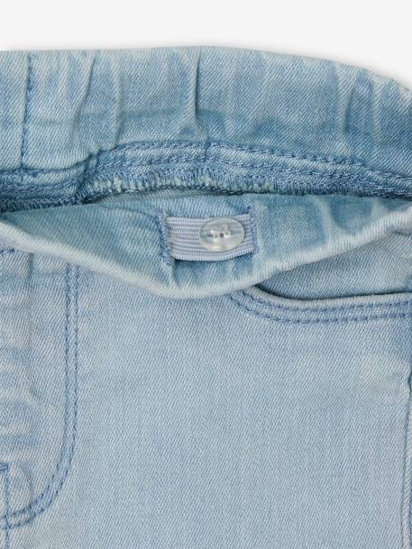 Jean fille tregging Basics bleu jean+double stone+stone - vertbaudet enfant 