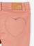 Indestructible Slim Leg Trousers, Heart Pockets on the Back, for Girls blush - vertbaudet enfant 