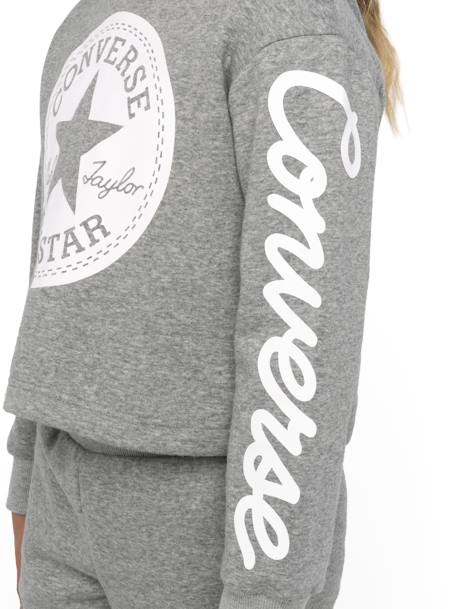 Sweat à capuche Chuck Patch Cropped Hoodie gris - vertbaudet enfant 
