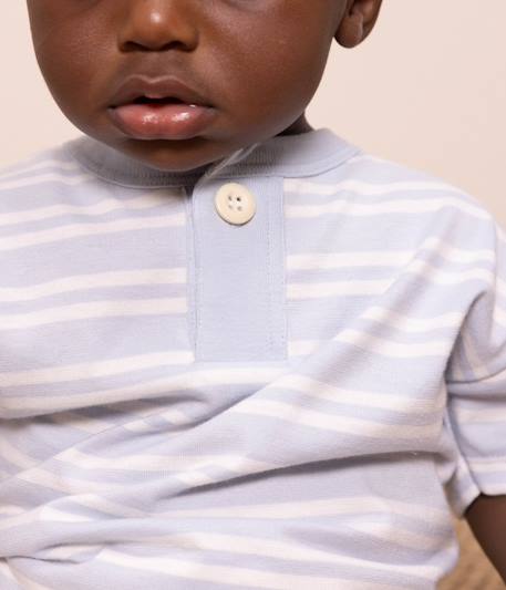 T-shirt manches courtes bleu - vertbaudet enfant 