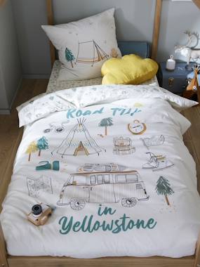 -Parure enfant housse de couette + taie d'oreiller YELLOWSTONE