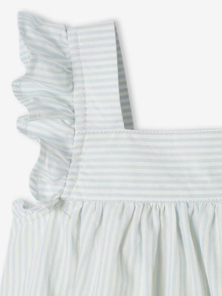 Occasion Wear Dress with Bodysuit for Babies sky blue - vertbaudet enfant 