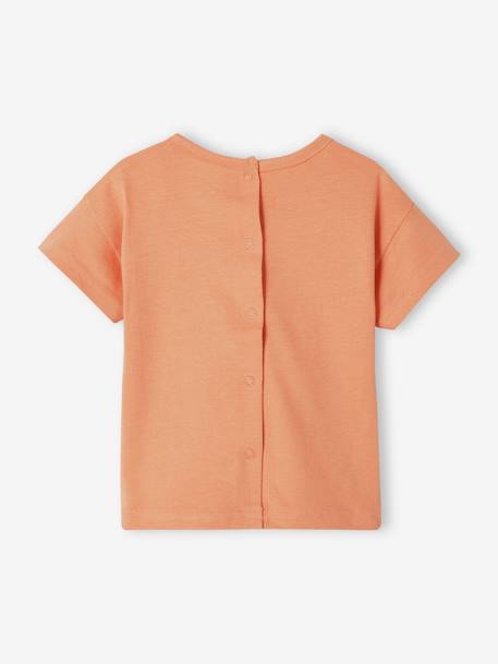 Short Sleeve Crocodile T-Shirt for Babies orange - vertbaudet enfant 