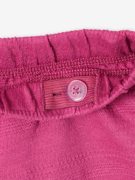 Frilly Fancy Knit Top & Shorts Ensemble for Girls peony pink - vertbaudet enfant 