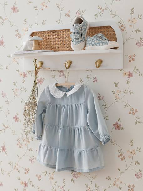 Etagère porte-manteau cannage écru - vertbaudet enfant 