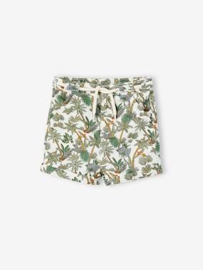 -Jungle Shorts in Cotton & Linen, for Babies
