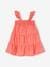 Smocked Dress with 3 Ruffles for Babies rose - vertbaudet enfant 