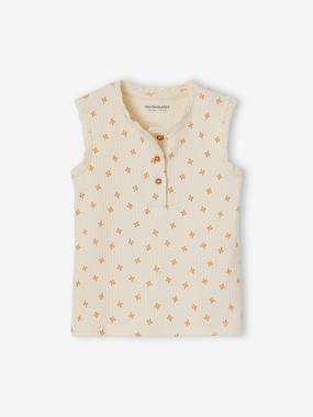 Baby-T-shirts & Roll Neck T-Shirts-Printed Sleeveless Top for Babies