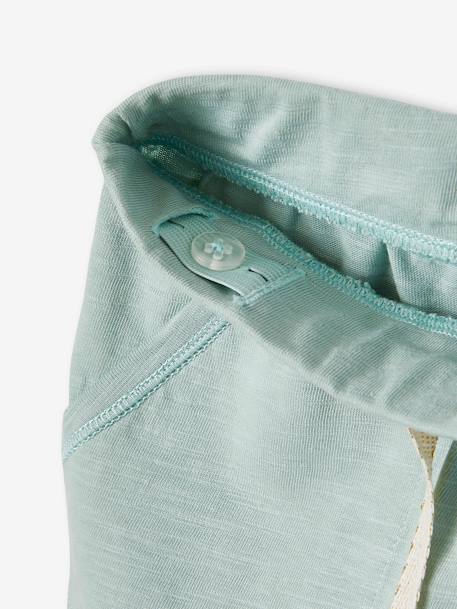 Pack of 2 Shorts in Jersey Knit for Girls aqua green+PINK LIGHT 2 COLOR/MULTICOL R - vertbaudet enfant 