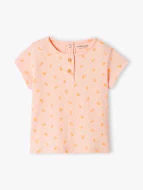 Rib Knit T-Shirt for Babies  - vertbaudet enfant