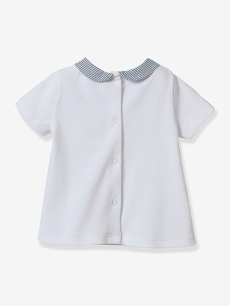 Blouse in Organic Cotton for Babies, by CYRILLUS white - vertbaudet enfant 