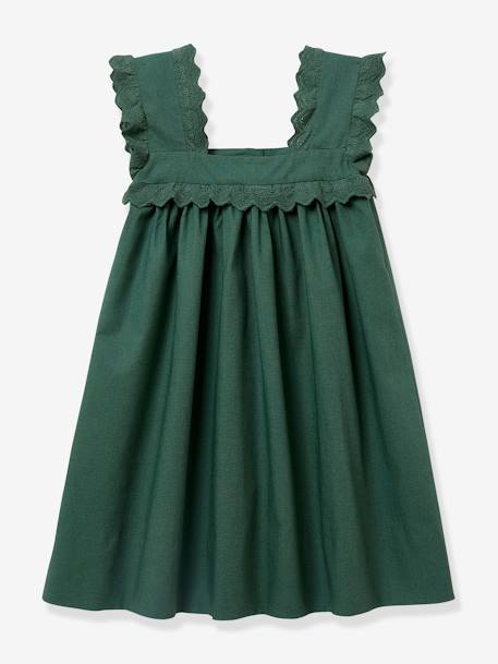Judith Dress for Girls - Parties & Weddings Collection by CYRILLUS green - vertbaudet enfant 