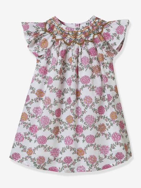 Ana Dress for Babies in Liberty® Fabric - Parties & Weddings Collection by CYRILLUS printed white - vertbaudet enfant 