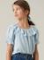 Embroidered Blouse for Girls, by CYRILLUS striped navy blue - vertbaudet enfant 
