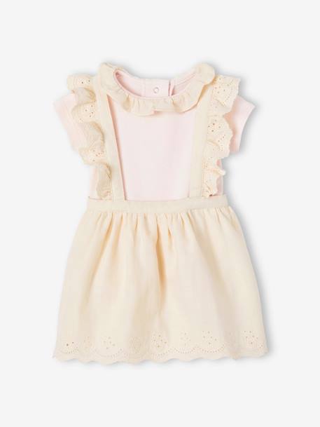 Occasion Wear Outfit: Dress & Bodysuit for Babies ecru - vertbaudet enfant 