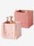 Set of 2 Animals Boxes in Cotton Gauze set pink+set white+set yellow - vertbaudet enfant 
