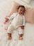 Linen-Effect Dungarees for Babies beige - vertbaudet enfant 