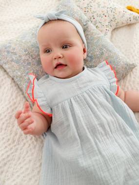 -Dress & Headband with Bow, for Babies